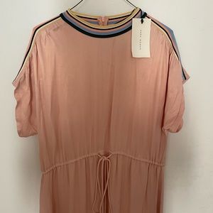 NWT Zara Pink Satin Midi Dress